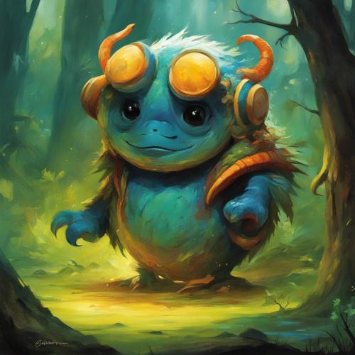 misterious-cute-monster-character-Environmental-concept-art-illustrating-the-mystical-society-of-le-2