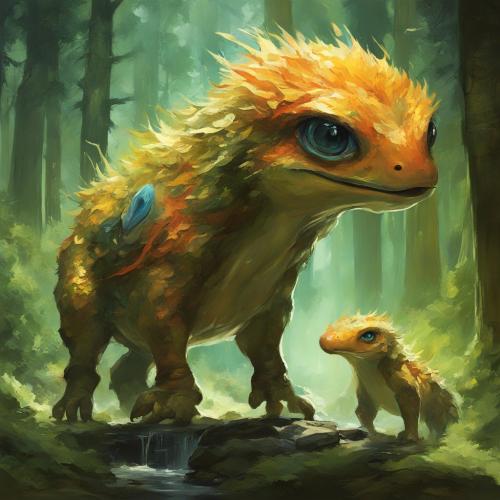 misterious-cute-monster-character-Environmental-concept-art-illustrating-the-mystical-society-of-le-6