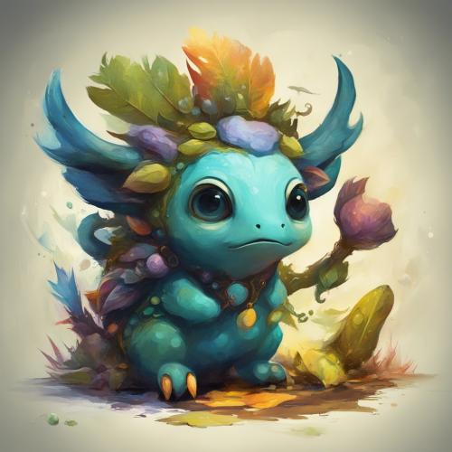 misterious-cute-monster-character-Environmental-concept-art-illustrating-the-mystical-society-of-le